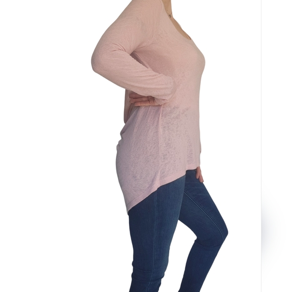 'Young at Heart' Pink Soft/stretch Shirt Long w/Ruching on Back Size Med NWT - Picture 3 of 12